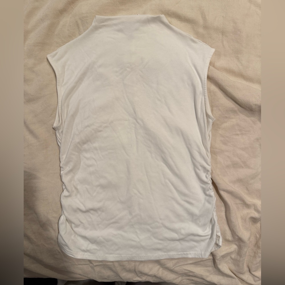 White high neck tank